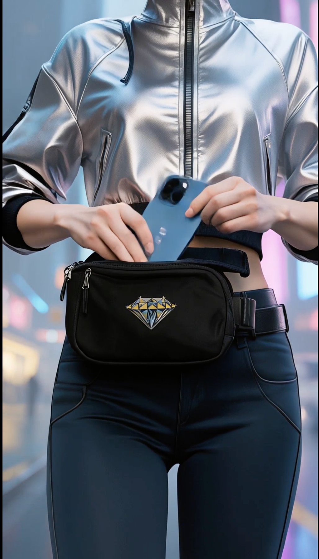 OG Diamond Belt Bag (Black)